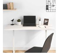 vidaXL Dessus de bureau – Plateau de remplacement en pin massif 100×50×2,5 cm Blanc