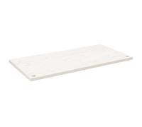 vidaXL Dessus de bureau blanc 100x60x2,5 cm bois massif de pin
