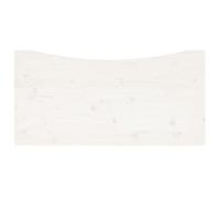 Dessus de bureau blanc 100x60x2,5 cm bois massif de pin