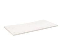 vidaXL Dessus de bureau – Bois massif de pin blanc 110 x 60 x 2,5 cm