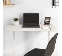 vidaXL Dessus de bureau 80x40x2,5 cm Bois massif de pin Blanc