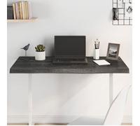 Dessus de bureau marron foncé 100x60x2 cm bois chêne traité vidaXL