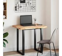 Vidaxl Dessus De Bureau Non Traité 100x60x4 Cm Bois D'acacia Massif Marron