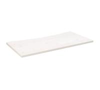 vidaXL Dessus de bureau – Plateau de remplacement en pin massif 100×50×2,5 cm Blanc