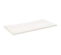 vidaXL Dessus de Bureau, Plateau de Table d'Étude, Dessus de Table de Remplacement Intérieur, Blanc 110x55x2,5 cm Bois Massif de Pin