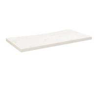 vidaXL Dessus de bureau 80x40x2,5 cm Bois massif de pin Blanc