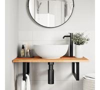 Vidaxl Dessus De Meuble De Salle De Bain Finition À L'huile 80x50x2 Cm