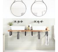 Vidaxl Dessus De Meuble De Salle De Bain Non Traité Bois D'acacia Marron