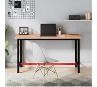 vidaXL Dessus de bureau 115x55x2,5 cm bois massif de hêtre