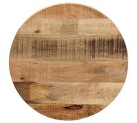 Tafelblad rond Ã~ 50x2,5 cm massief ruw mangohout370004