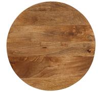 Vidaxl Dessus De Table Ø 50x3,8 Cm Rond Bois De Manguier Massif Multicolore