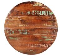 vidaXL Dessus de table de remplacement Ø 70 x 2,5 cm rond – Bois massif de récupération
