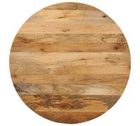 Vidaxl Dessus De Table Ø 70x3,8 Cm Rond Bois De Manguier Massif Multicolore