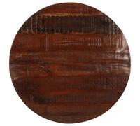 vidaXL Dessus de Table Ø 80x2,5 cm Rond Bois Massif de récupération