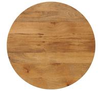 Vidaxl Dessus De Table Ø 80x3,8 Cm Rond Bois De Manguier Massif Multicolore