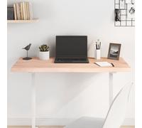 vidaXL Dessus de Table 100x40x(2-4) cm Bois de chêne Massif Non traité, Dessus de Table de Remplacement, Dessus de Table Basse, Planche de Bricolage