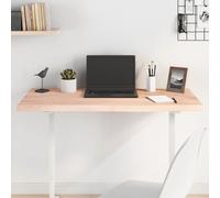 Vidaxl Dessus De Table 100x50x(2-4) Cm Bois De Chêne Massif Non Traité Marron