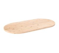 Vidaxl Dessus De Table 100x50x2,5 Cm Bois De Pin Massif Ovale Multicolore