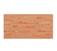 vidaXL Dessus de table rectangulaire 100x50x2,5 cm en bois massif de hêtre multicolore