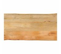vidaXL Dessus de table bord vivant en bois massif de manguier 100 x 60 x 2,5 cm Multicolore