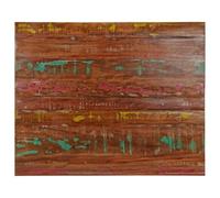 Vidaxl Dessus De Table 100x80x2,5cm Rectangulaire Bois Massif Récupéré Multicolore