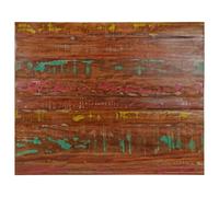 Vidaxl Dessus De Table 100x80x2,5cm Rectangulaire Bois Massif Récupéré Multicolore