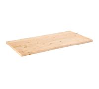 vidaXL Dessus de table en bois de pin massif 110x60x2,5 cm Marron