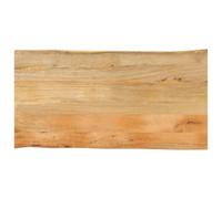 vidaXL Dessus de Table 110x60x2,5 cm Bord Vivant Bois Massif manguier, Dessus de Table en Bois, Dessus de Table d'appoint, Dessus de Table à Bord Vif