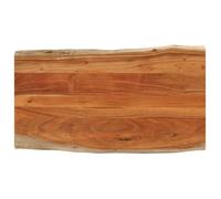 vidaXL Dessus de table 110x60x2,5cm rectangulaire bois massif d'acacia, dessus de table rectangulaire, dessus de table à 370623
