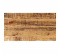 vidaXL Dessus de Table 110x60x3,8 cm Bord Vivant Bois Massif manguier, Dessus de Table en Bois, Dessus de Table d'appoint, Dessus de Table à Bord Vif