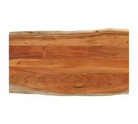 vidaXL Dessus de table rectangulaire 110 x 60 x 3,8 cm Bois massif d'acacia Multicolore