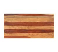 vidaXL Dessus de table 327514 120 x 60 x (2,5-2,7) cm Bois solide Marron