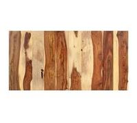 vidaXL Dessus de table 327514 120 x 60 x (2,5-2,7) cm Bois solide Marron