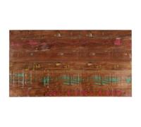 vidaXL Dessus de table rectangulaire 120×60×1,5 cm Bois massif récupéré Multicolore