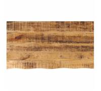 vidaXL Dessus de table 120x60x2,5 cm bord vivant bois massif manguier, dessus de table en bois, dessus de table d'appoint, 370360