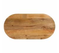 vidaXL Dessus de table 140x60x3,8 cm ovale Bois massif de manguier Multicolore