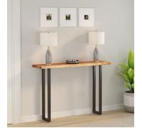 vidaXL Plateau de table 160x30x2,5 cm rectangulaire bois massif acacia bord d'arbre