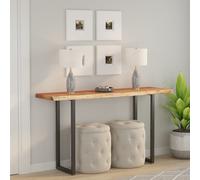 vidaXL Plateau de table 160x40x3,8cm rectangulaire bois massif acacia bord d'arbre