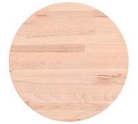 vidaXL Dessus de table - Plateau de remplacement Ø30×1,5 cm rond en hêtre massif multicolore