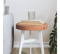 vidaXL Dessus de Table, Plateau de Table de Remplacement, Dessus de Table Basse Salle de Séjour Intérieur, Ø30x4 cm Rond Bois Massif de Hêtre