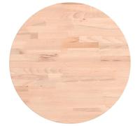 vidaXL Dessus de table Ø40x2,5 cm rond Bois massif de hêtre Multicolore