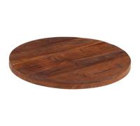 vidaXL - Dessus de table Ø 40 x 2,5 cm - Rond - Bois massif de récupération - Multicolore