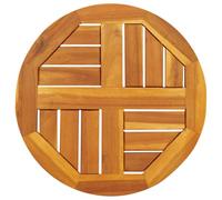 vidaXL Dessus de table rond Ø40 x 2 cm Bois massif d'acacia