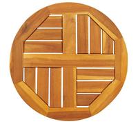 vidaXL Dessus de table rond Ø40 x 2 cm Bois massif d'acacia