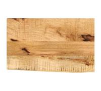Vidaxl Dessus De Table 40x30x2,5 Cm Bord Vif Bois Massif Manguier Brut Multicolore