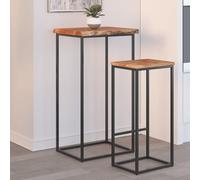 Vidaxl Dessus De Table 40x40x2,5 Cm Rectangulaire Bois Massif D'acacia Multicolore