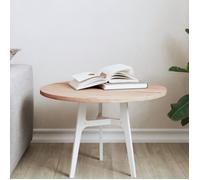 vidaXL Dessus de table rond Ø50×1,5 cm Bois massif de hêtre Multicolore