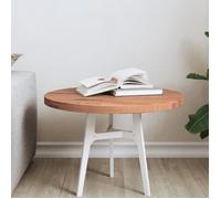 vidaXL Plateau de table rond Bois massif hêtre Ø50×2,5 cm – Pour table basse intérieur