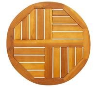 vidaXL Dessus de table rond Ø50 x 2 cm bois massif d'acacia