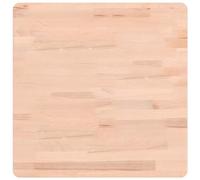 vidaXL Dessus de table de remplacement Carré 50x50x1,5 cm Bois massif de hêtre